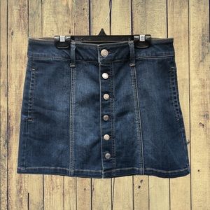 AEO Button Down Denim Skirt sz-6(EUC)